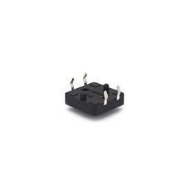Chave Táctil com 4 Terminais 12x12x5mm 180º - DS1041-2-2KKAX