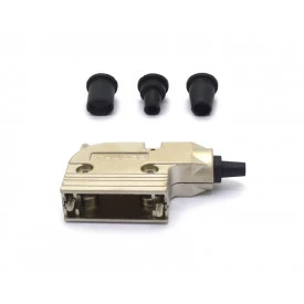 Capa Metálica Kit Longo para DB15 90º - DS1047-01-15M2-N