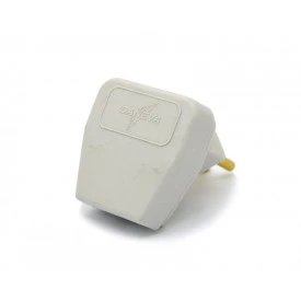 Plug Tomada Desmontável Macho 90º 2P 10A/250V Cinza - Ref.1670 - Daneva