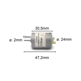 Micro Motor DC com Pendulo AK280/18.3PV12S4600S - Cód. Motor 28.B