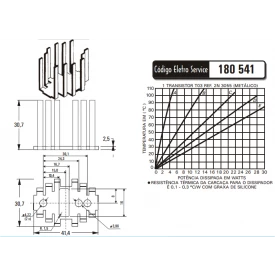 Dissipador de Calor 180541 - Eletro Service