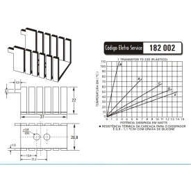 Dissipador de Calor 182002 - Eletro Service