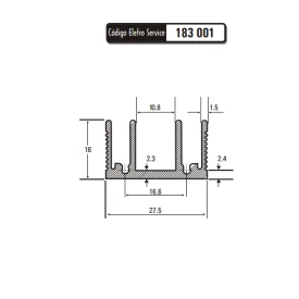 Dissipador de Calor 183001/60 - Eletro Service