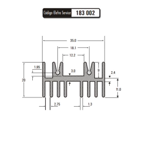 Dissipador de Calor 183002/40 - Eletro Service