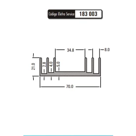 Dissipador de Calor 183003/37.A - Eletro Service 