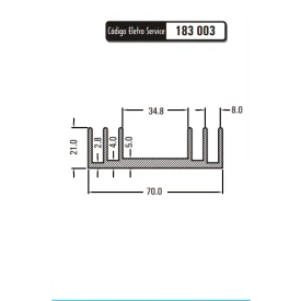 Dissipador de Calor 183003/75 - Eletro Service