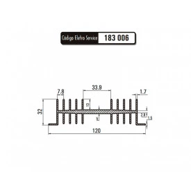 Dissipador de Calor 183006/40 - Eletro Service