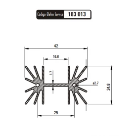 Dissipador de Calor 183013/30 - Eletro Service