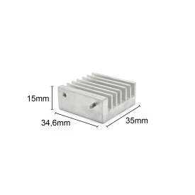 Dissipador de Calor com Furo 183015/35 - Eletro Service