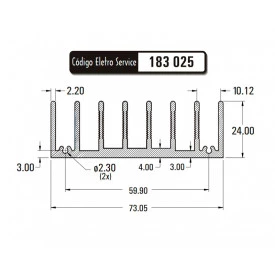 Dissipador de Calor 183025/50 - Eletro Service