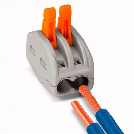 Conector Wago Borne Emenda Para 2 Fios - 222-412 - Wago