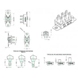 Chave HH-BT com 6 Terminais 127V-220V - 212-0-S-K - Fernik