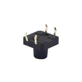 Chave Táctil com 4 Terminais 12x12x9,5mm 180º - KFC-A06
