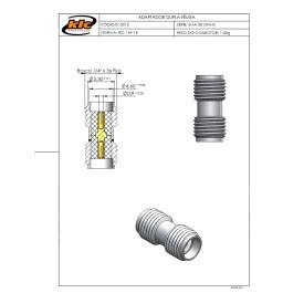 Adaptador SMA Fêmea X Fêmea Reto - 3012 - Gav 150 - KLC