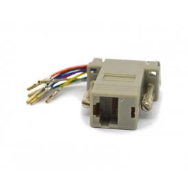 Adaptador DB09 Fêmea para Conector RJ45 8P8C -34115 - Connfly