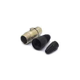 Conector XLR Fêmea 5 Vias com Trava e Prensa Cabo - 34488