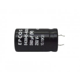 Capacitor Eletrolítico de 560uF - 250V e 400V
