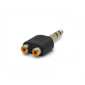 Adaptador Plug P10 6,35mm Estéreo para Jack RCA Duplo - 64.1.512