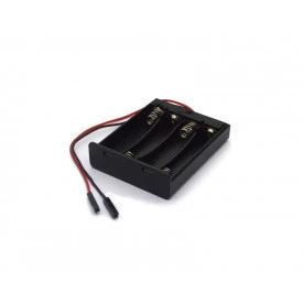 Suporte para 4 Pilhas AAA com Tampa - 719582-18-015 F
