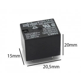 Relé 812H-1A-C-B-9VDC - Song Chuan