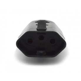 Tomada PAD Preto 2P+T 10A/250V - 8321460