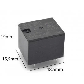 Relé para uso geral 24Vdc 10A SPDT 1 contato reversível HF3FA/024-ZSTF