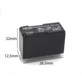 Relé 24VDC 845HN-2C-B-S - Song Chuan