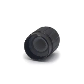 Knob de Alumínio para Potenciômetro de Eixo Estriado - A15x17 - Preto