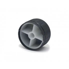 Knob de Alumínio para Potenciômetro de Eixo Estriado - A32x17 - Preto