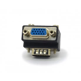 Adaptador VGA DB15 MachoxFêmea 90º 