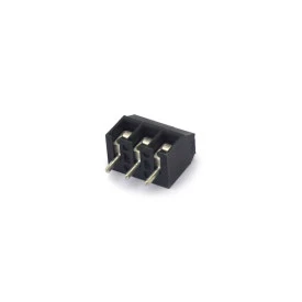 Conector Preto Multipolar AK550-03DS Fêmea 180º (Vertical) de 3 Vias - Passo 3.5mm - Phoenix Mecano