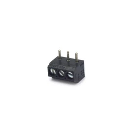Conector Preto Multipolar AK550-03DS Fêmea 90º (Horizontal) de 3 Vias - Passo 3.5mm - Phoenix Mecano
