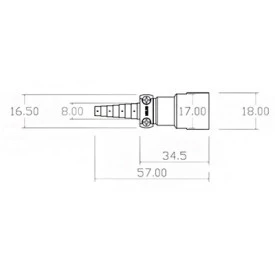 Conector Circular em Alumínio para Cabo - AMC-1 - Melro