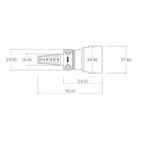 Conector Circular em Alumínio para Cabo - AMC-3P - Melro