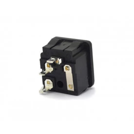 Tomada Tripolar Macho com Porta Fusível 10A/250V - AS-08