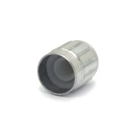 Knob de Alumínio para Potenciômetro de Eixo Estriado - B15x17 - Cromado