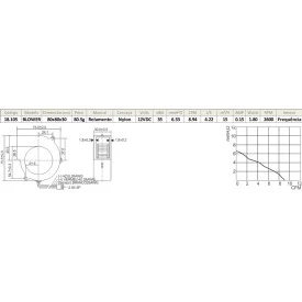 Microventilador Blower 18.105 RT-080 12Vdc 80x80x30mm Rolamento - Nework