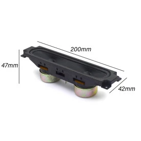 Alto Falante Retangular Duplo 1,5x8" - 8W 16Ω - C204P02C
