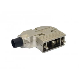 Capa Metálica Kit Longo 90º Graus para Conector DB9 DS1047-01-9M2-90