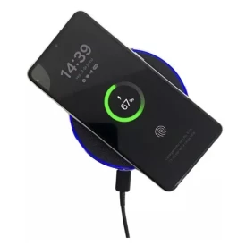 Carregador por Indução Sem Fio Max 20w Para Celular Rápido Ys10 Cor Preto