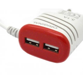 Carregador V8 Micro USB 5V 3.1A com 2 USB - FT-34