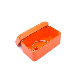Caixa Plástica Com Furo para Três Botoeiras - Laranja - CB-003 - Patola