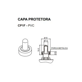 Tampa Protetora para Chave Alavanca - CP1F - Margirius