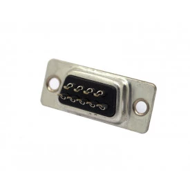 Conector DB09 Fêmea Solda Fio DS1033-09FBNSISS - Connfly