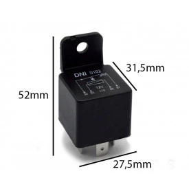 Relé Auxiliar Universal DNI0102 40A 12V - DNI