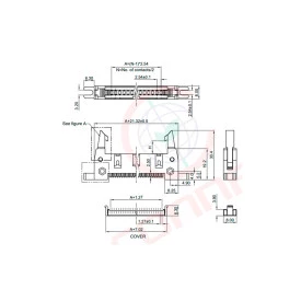 Conector Header com Ejetor para Cabo Flat IDC - 10 a 64 Vias - DS1012-XLNN2A8 - Connfly