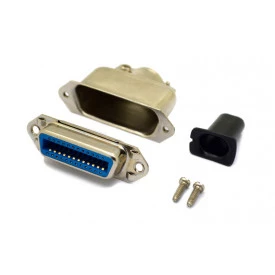 Conector Centronics Fêmea Solda Fio 	DS1078-24FOL com Capa Metálica - 24 Vias - Connfly