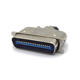 Conector Centronics Macho Solda Fio DS1078-36MOL com Capa Metálica - 36 Vias