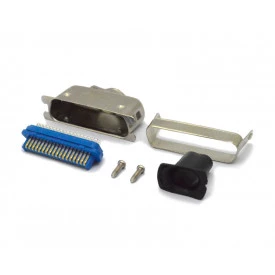 Conector Centronics Macho Solda Fio DS1078-36MOL com Capa Metálica - 36 Vias - Connfly