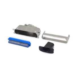 Conector Centronics Macho Solda Fio DS1078-50MOL com Capa Metálica - 50 Vias